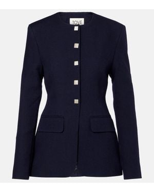 TOVE Jacke Moya Aus Schurwolle - Blau