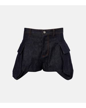 sacai 2024ss Denim Short Pants インディゴ sacai Indigo Belted Denim Shorts Sacai