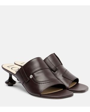 Loewe Mules Toy Panta 45 En Cuir - Marron
