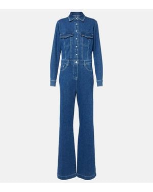 7 For All Mankind Jumpsuit Aus Denim - Blau