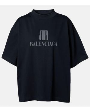 Balenciaga Painted Vintage Oversize T-Shirt in Black | Lyst
