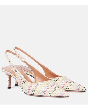 Aquazzura New Purist Sling 50 Slingback Pumps - Pink