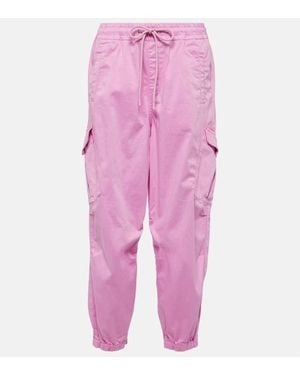 AG Jeans High-Rise-Cargohose Aus Baumwolle - Pink