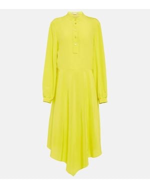 Stella McCartney Silk Midi Dress - Yellow