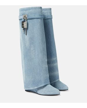 Givenchy Stivali Shark Lock - Blu