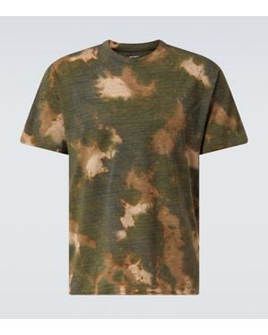Satisfy Camiseta Batik De Jersey Mezcla De Lana - Verde