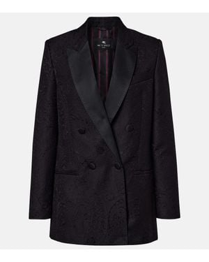Etro Double-Breasted Blazer - Black