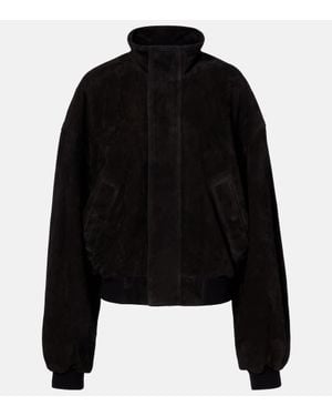 Balenciaga Suede Jacket - Black