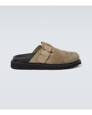 KENZO Mules Matto en daim - Neutre