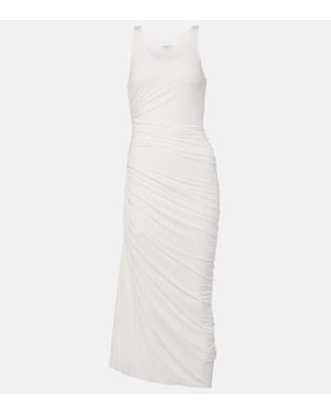 Alaïa Abito Lungo Asimmetrico - Bianco