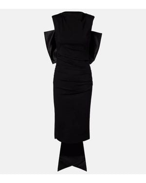 Dorothee Schumacher Abito Midi Con Fiocco - Nero