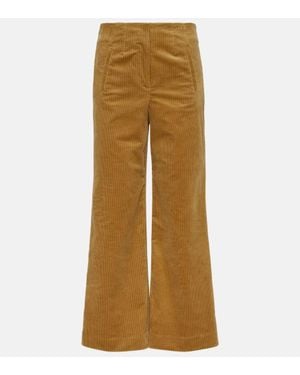 Veronica Beard Cropped-Hose Dova Aus Cord - Natur