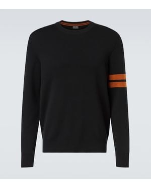 ZEGNA Pullover Aus Wolle - Schwarz