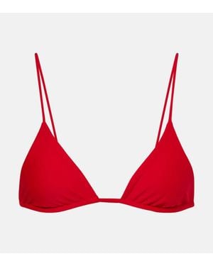 JADE Swim Via Bikini Top - Red