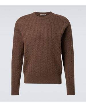 AURALEE Pull En Laine - Marron