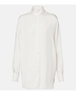 Ferragamo Tie-neck Blouse - White