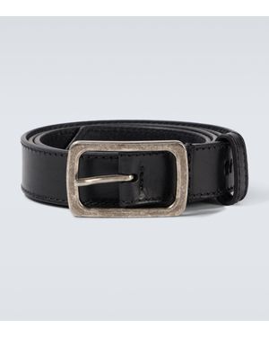 Dries Van Noten Leather Belt - Black