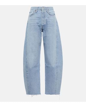Agolde High-Rise Jeans Luna - Blau