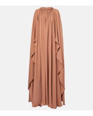 Elie Saab Silk Kaftan - Brown