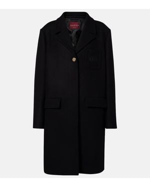 Gucci Manteau En Laine - Noir