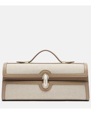 SAVETTE Sac Slim Symmetry En Toile Et Cuir - Neutre
