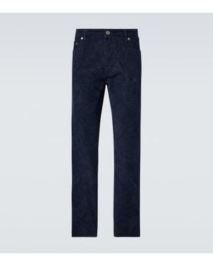 Etro Printed Straight Jeans - Blue