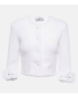 Coperni Buckle-Embellished Cardigan - White