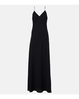 The Row Kolann Silk Slip Dress - Black