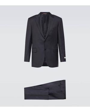 Canali Anzug Aus Wolle - Blau