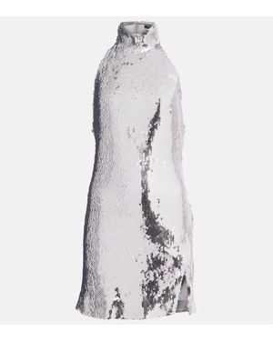 Balmain Sequined Minidress - White