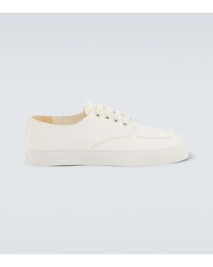 Prada Sneakers Aus Veloursleder - Weiß
