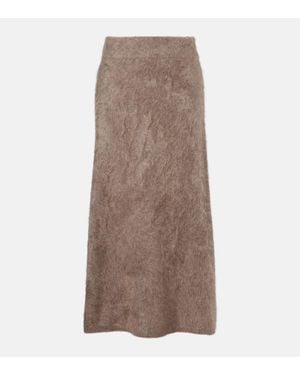Lisa Yang Asta Cashmere Maxi Skirt - Brown