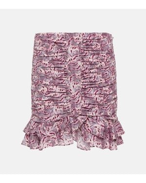 Isabel Marant Minirock Milendi Aus Einem Seidengemisch - Lila