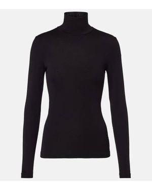 Loro Piana Jersey De Cuello Alto De Lana Virgen - Negro