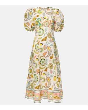 ALÉMAIS Arcade Midikleid - Mettallic