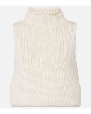 Alaïa Top Cropped - Bianco
