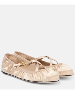 Dolce & Gabbana 'Vally' Ballet Flats - Natur