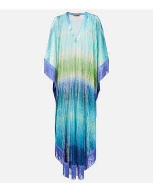 Missoni Kaftan Aus Haekelstrick - Blau