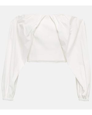 Maticevski Top Raccourci - Blanc