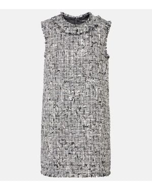 Dolce & Gabbana Minikleid Aus Boucle - Grau