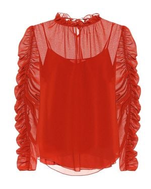 See By Chloé Crepe Blouse - Red