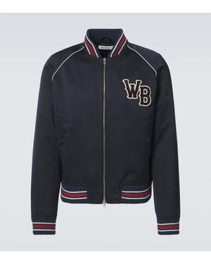Wales Bonner Marvel Varsity Jacket - Blue