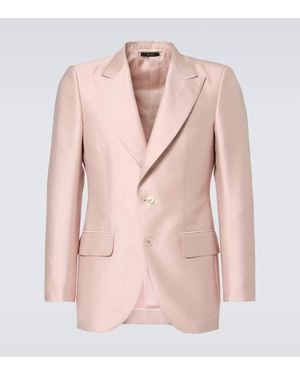 Tom Ford Dyllan Twill Suit Jacket - Pink