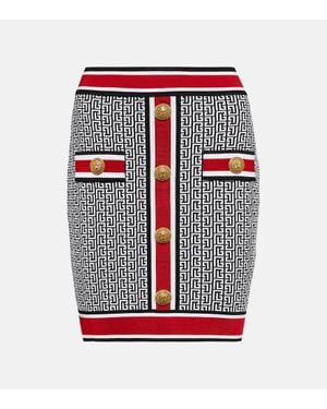 Balmain Knit skirt with buttons - Multicolore