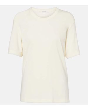 Lemaire T-Shirt Aus Baumwoll-Jersey - Weiß