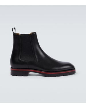 Christian Louboutin Botas Chelsea Alpinosol De Piel - Negro
