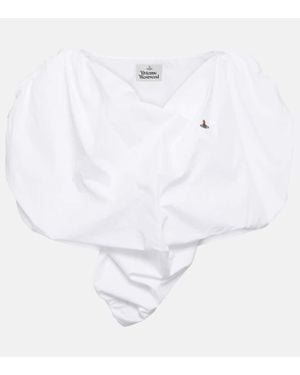 Vivienne Westwood Top Cropped Heart - Bianco