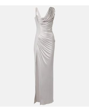 Versace Medusa '95 Draped Gown - White