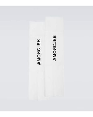 Moncler Day-Namic Ribbed-Knit Legwarmers - White