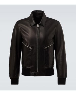 Tom Ford Leather Jacket - Black